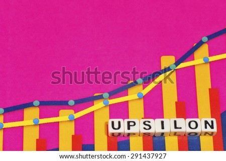 Business Term with Climbing Chart / Graph - Upsilon