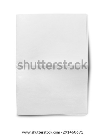 Newspaper, Blank, Paper. Royalty-Free Stock Photo #291460691
