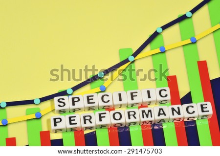 Business Term with Climbing Chart / Graph - Specific Performance