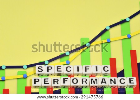 Business Term with Climbing Chart / Graph - Specific Performance