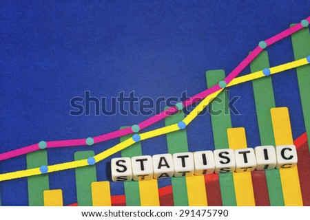Business Term with Climbing Chart / Graph - Statistic