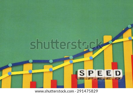 Business Term with Climbing Chart / Graph - Speed