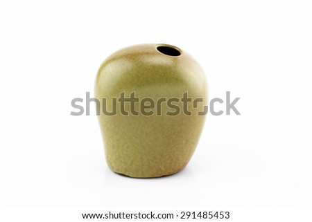 modern vase isolated on a white background