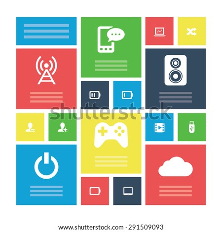computer icons universal set for web and mobile 