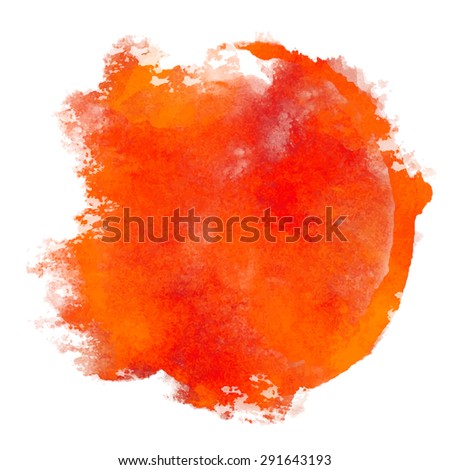 Watercolor colourful distressed pant stain closeup isolated on white background 