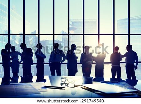 Business People Conference Meeting Boardroom Working Conversation Concept