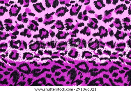 Pink leopard fur pattern. Spotted animal print as background.