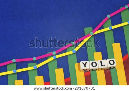 Business Term with Climbing Chart / Graph - YOLO
