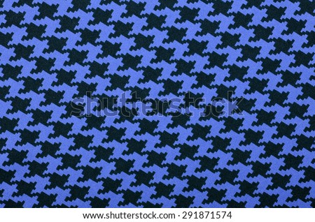Dark blue and black houndstooth pattern. Dogstooth check design as background.