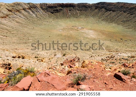 View of Impact Site at Meteor Crater