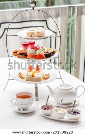Traditional English afternoon tea Royalty-Free Stock Photo #291908228