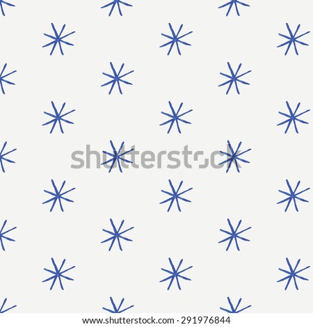 seamless winter background with snowflakes and snow. Watercolor vector seamless pattern