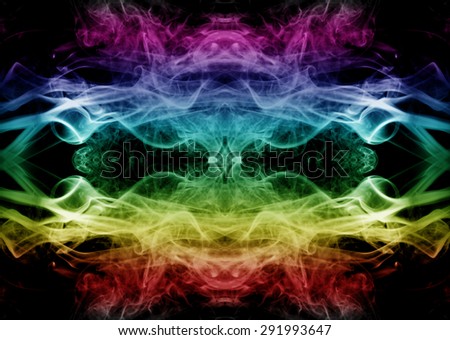 abstract colorful smoke background, color smoke  on black background, color ink on black background