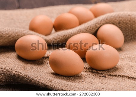 Fresh eggs.