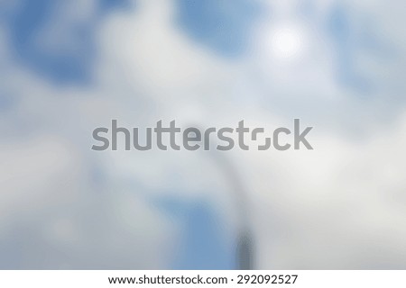 Defocused blurred photo background of the sky