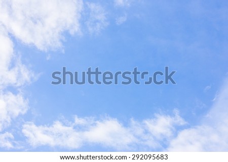 Beautiful sky with clouds for background