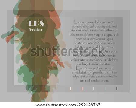 Stylish background texture for presentation or cover with a space for text. Grungy decorative texture. with colorful silhouettes of flowing ink.