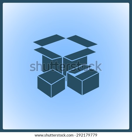 Packing vector icon 