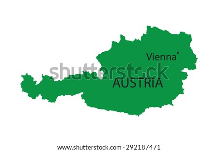 green map of Austria