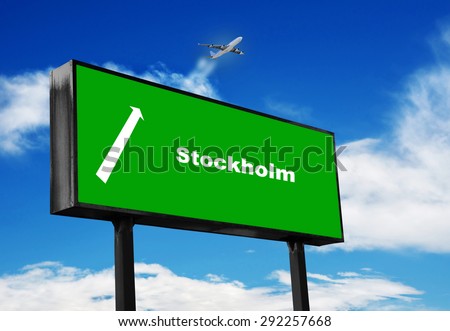 travel sign on the blue sky