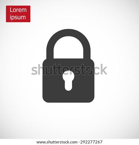 Lock vector icon
 Royalty-Free Stock Photo #292277267
