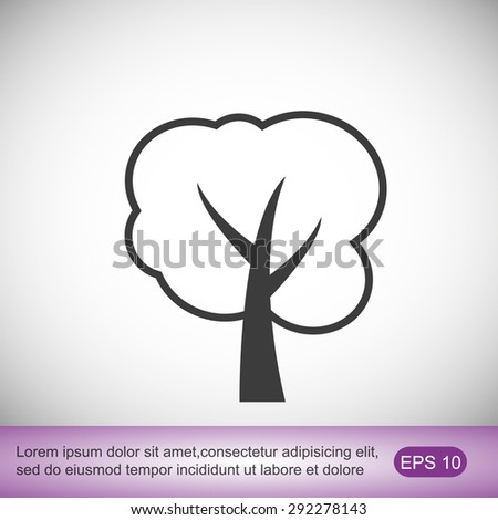 Tree vector icon

