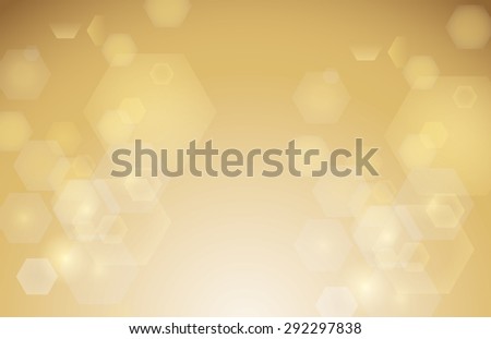 Abstract hexagon bokeh background Royalty-Free Stock Photo #292297838