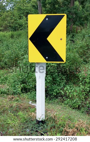 Road sign, Curve warning 