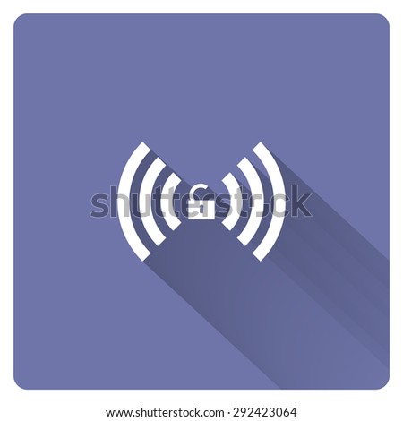 Wireless network access is open, unlocked. icon. vector design