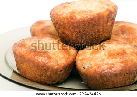muffin on white background