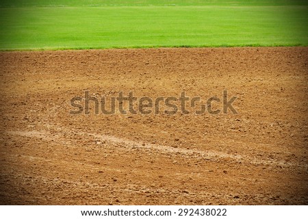 Baseball Field with grass and baseball turf