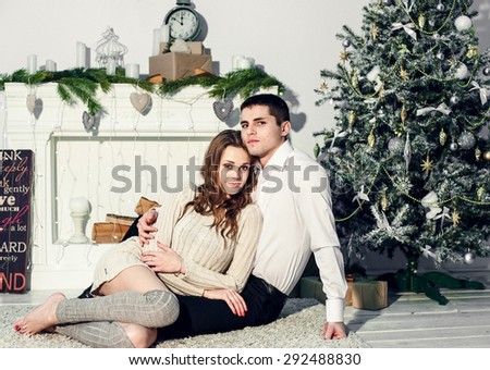 Couple with Christmas presents