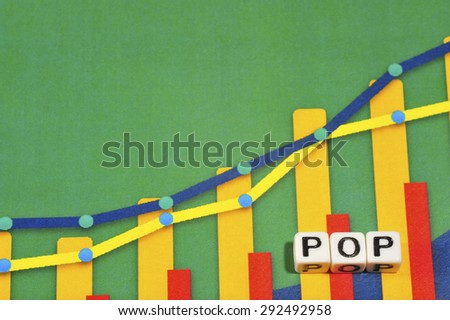 Business Term with Climbing Chart / Graph - Pop