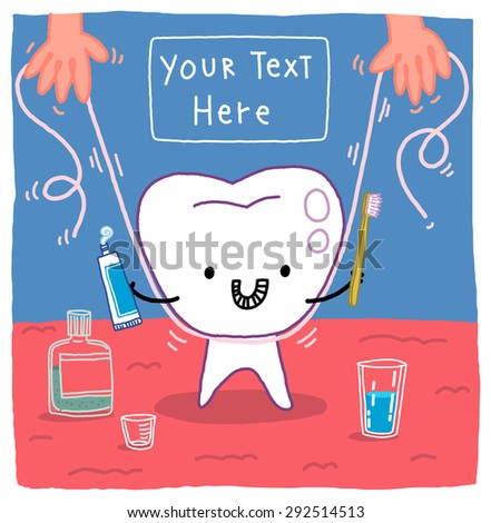 dental hygiene - illustration -