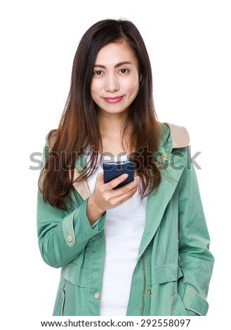 Asian young woman use of smartphone