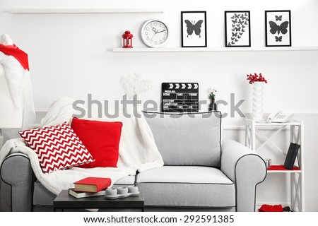 Modern living room interior Royalty-Free Stock Photo #292591385