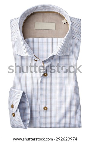 mens shirt isolated  on a white background. with an clipping path