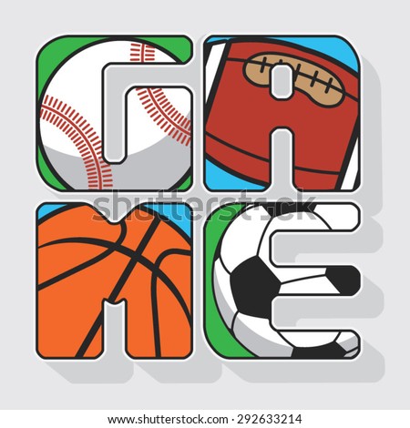 Ball game football , rugby, base ball, basket ball, illustration, typography, t-shirt graphics, vectors 