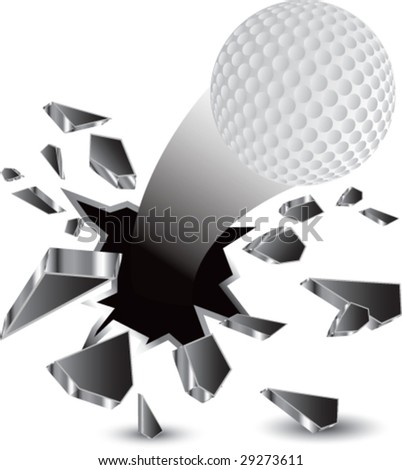 breakthrough golf ball isolated