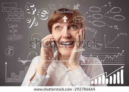 businesswoman talking on mobile phone