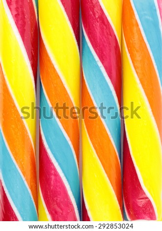 Colorful candy sticks