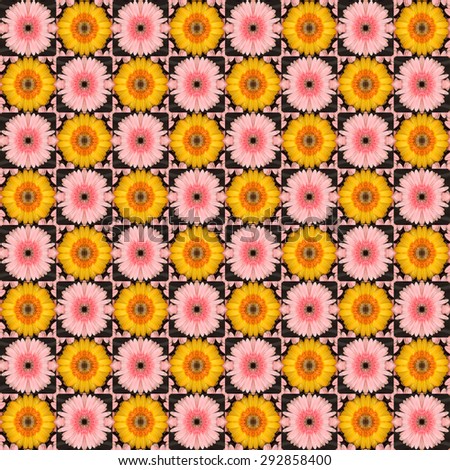 Seamless flower pattern. Repeating shape pattern