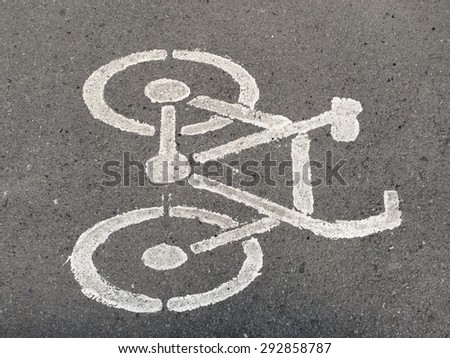 bicycle road sign