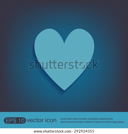 heart icon sign.  valentine icon