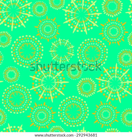 Vector floral background. Seamless flowers pattern.