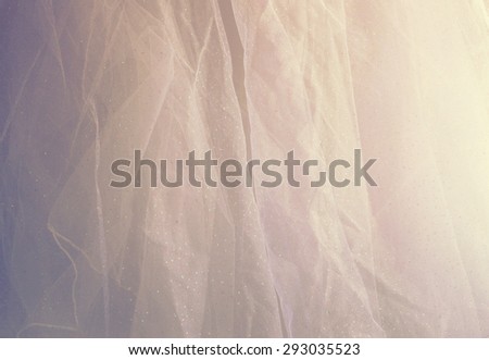 Vintage tulle chiffon texture background. wedding concept

