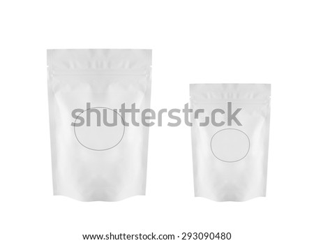 White product package isolated on white background Royalty-Free Stock Photo #293090480