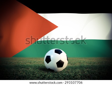 Sudan symbol soccer ball vintage color