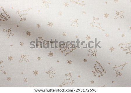Cloth of the Christmas pattern