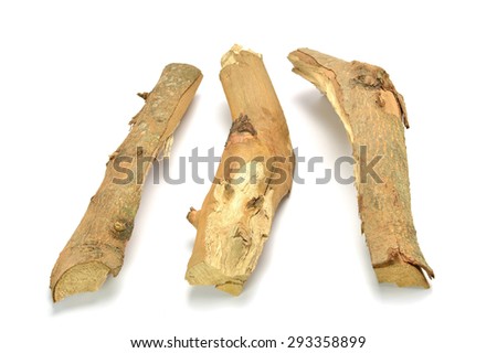 firewood isolated on a white background